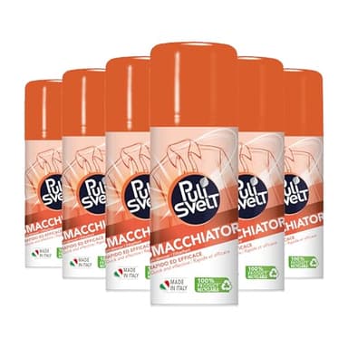 PULISVELT | Smacchiatore a Secco per Tessuti e Indumenti, Rapido ed Efficace, Formula a Secco Antimacchia, 6 x 150 ml