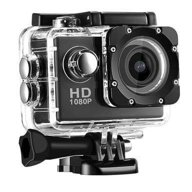 BSLVWG Action Camera 1080P 12MP WiFi 30M Impermeabile Sport Camera Subacquea per Vlog con Ultra HD 170 ° Grandangolo Anti-Shake 2.0 '' Schermo LCD con Kit di Accessori per Immersioni/Bicicletta/Nuoto
