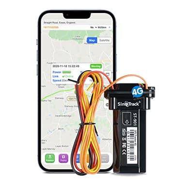 SinoTrack 4G Localizzatore GPS per Auto e Moto - Mini Dispositivo di Localizzazione in Tempo Reale, Impermeabile per Taxi - Piattaforma Gratuita di Supporto