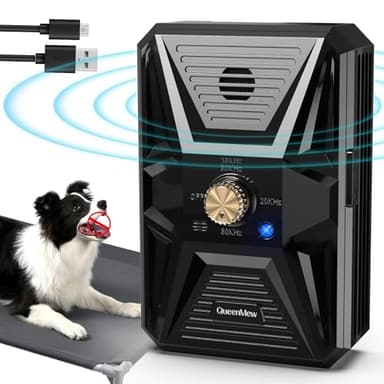 Bubbacare Ultrasuoni Antiabbaio, 3 Livelli Dispositivo Anti Abbaio Cani, Impermeabile Ricaricabile Ultrasuoni per Cani Portata 33 Piedi, Ultrasuoni Antiabbaio per Cani Grandi Media Piccola