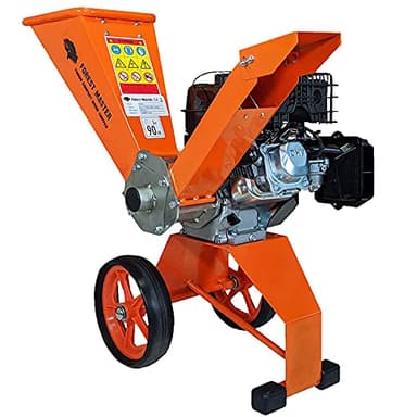 Forest Master - Trituratore a benzina 6 CV compatto, bilanciato, per tritare legno, ad azionamento diretto Trinciatrice da giardino per tagliare rami fino a un diametro di 50 mm.