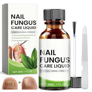 Micosi Unghie Piedi, Trattamento Antimicotico Unghie Piedi con 1 lima per unghie, Nutre e Lenisce Le Unghim, Cura delle unghie per Unghie Danneggiate, Rinforza la struttura dell'unghia, 30ml