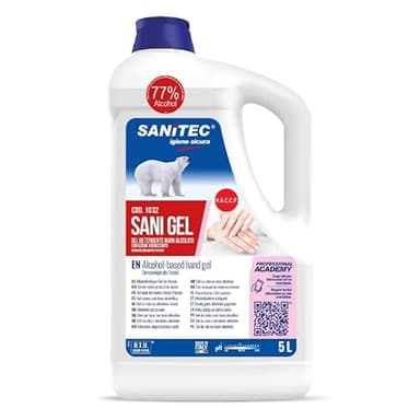 SANITEC SANIGEL 77% ALCOHOL X 5 LT GEL MANI