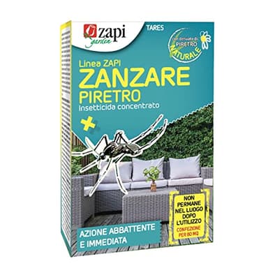 ZAPI Garden Zanzare Piretro Concentrato - Insetticida per Zanzare, Insetticida Concentrato Contro Zanzare, Insetticida Anti Zanzare, Insetticida Esterno Giardino, 100ml