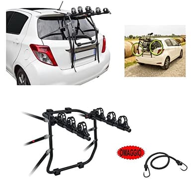 COMPATIBILE CON FIAT PANDA III (319) CROSS dal 14 in poi PORTABICI POSTERIORE AUTO PER PORTARE 3 BICI PORTABICICLETTE MENABO CON 3 POSTAZIONI IN ACCIAIO E REGOLAZIONI MAX 45KG