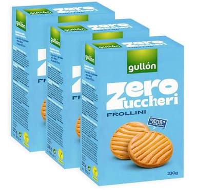3X Gullon Frollini Biscotti con Zero Zuccheri Senza Olio di Palma 330g