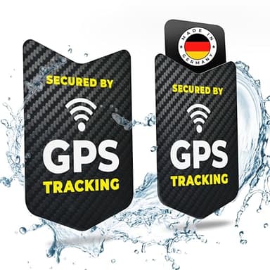 tagplus® Adesivi per bicicletta GPS Tracker di alta qualità [2 pezzi] con forza adesiva a prova di bomba per la massima protezione antifurto, con istruzioni incluse (lingua italiana non garantita),