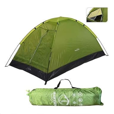 Tenda Campeggio 2 Persone Redcliffs Leggera per Escursionismo 200x120x100 Impermeabile con Borsa da Trasporto