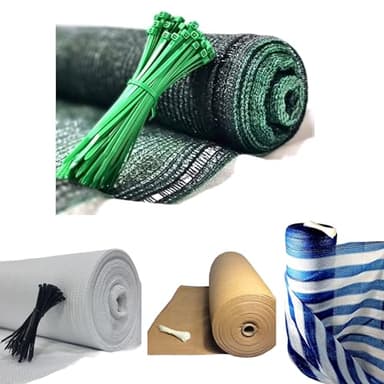 Pinto FERRAMENTA Rete Telo Ombra Ombreggiante Verde o Bianca 100 Fascette in Omaggio Privacy Schermatura 90% Recinzione Esterno Copertura Oscurante per Giardino Terrazzo Balcone (H1X10MT, VERDE)