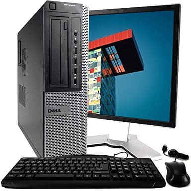 POSTAZIONE COMPLETA COMPUTER FISSO PC Intel CORE i5 Windows 10 + Monitor LCD 22" VGA/DVD Rom/Microsoft (Ricondizionato Certificato)