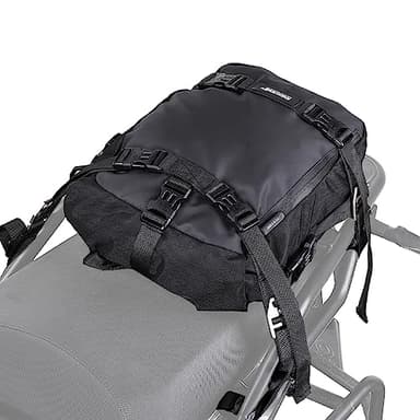 Rhinowalk Borsa multifunzionale per moto, borsa da sella per moto, borsa per portapacchi, 10 l, colore nero