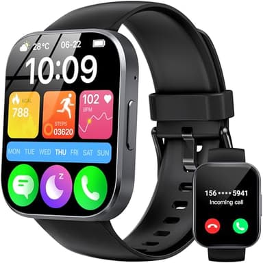 OUKITEL Smartwatch Uomo Donna, 1.91" Orologio Smartwatch con Effettua/Risposta Chiamate, 140+Modalità Sportive Impermeabile IP68, Smart Watch con Monitoraggio del SpO2/Sonno/Contapassi per IOS/Android