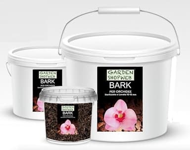 Bark per Orchidee Premium - Corteccia Naturale per Orchidee - Lavata, Sterilizzata, 100% Ecologica (3 Litri in Sacchetto)
