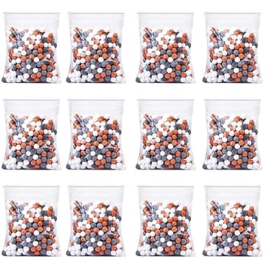 Sfere Minerali, Filtro Doccia Anticalcare, Filtro per Acqua Durissima, Ioni Negativi, Rimozione Calcare, Antibatterico, Regolazione pH per Doccia e Benessere, Adatto a Soffione Doccia Ionico (9)