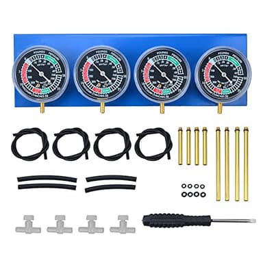 Zoomtools Moto sincronizzazione carburatore，Vuoto Equilibratore strumento，2/4 Cilindri Sincronizzazione vacuometro