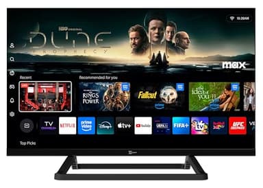 TELE System Smart TV 24 Pollici TS24FL SMV15 Vidaa - DVB-T2/S2 HEVC, Certificato tivùsat HD, Frameless, HbbTV, TV Pause - 2 Telecomandi (Easy incluso), CAM CI+ Compatibile, Hotel Mode