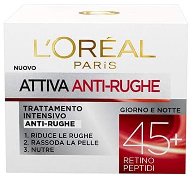 L'ORÉAL Crema Viso Donna Antirughe Intensiva Giorno, 50 ml, Confezione da 1