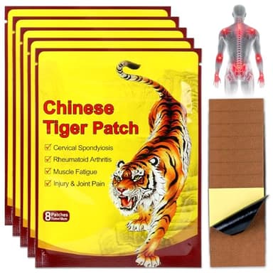 LYPPUL Cerotti Antidolorifici, 40 Pezzi Di Cerotti Cinesi A Infrarossi Lontani, cerotti Antidolorifici Per Collo E Schiena, cerottis antidolorifici Per Articolazioni E Muscoli