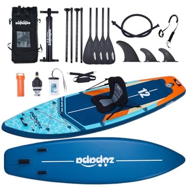 Zupapa 366 cm, set di tavola gonfiabile per SUP, con seduta per kayak, accessori completi