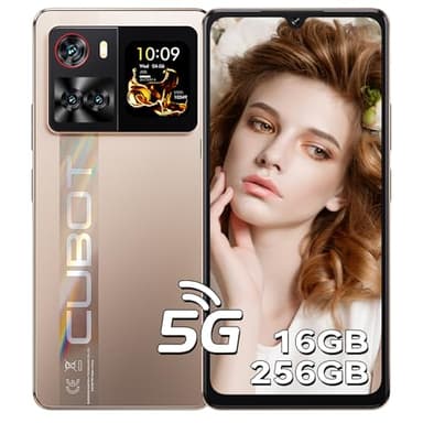 CUBOT X100 5G - Smartphone 6.88" HD+ 120Hz, 16GB RAM (8GB+8GB Est.), 256GB ROM, Fotocamera 64MP, Android 15, Dimensity 7025, Oro