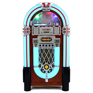 MonsterShop - Jukebox Anni 50: CD, USB, Memory Cards SD/MMC, Radio, Bluetooth e Aux