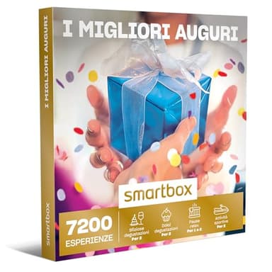 Smartbox - I Migliori Auguri - Cofanetto Regalo Coppia, Degustazioni o Momenti di Benessere o attività Sportive per 1 o 2 Persone, Idee Regalo Originale