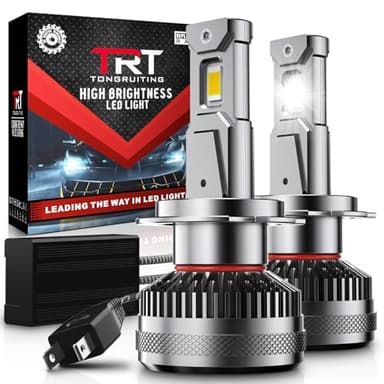 Tongruiting H7 LED lampadine per fari, 130W 30000LM 800% super luminoso H7 lampadina LED 6000K bianco impermeabile IP68 sostituzione H7 fari auto (2PCS)