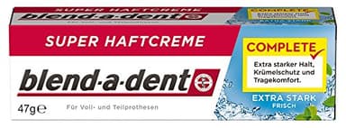 Blend-a-dent Complete Extra Stark Fresh Super Crema Adesiva, confezione da 3 (3 x 47 g)