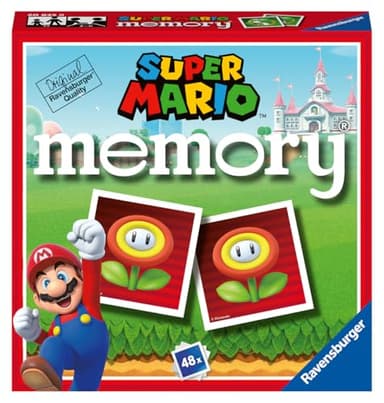 Ravensburger - Super Mario Mini Memory | Gioco Bambino 3 Anni | Memory Gioco per Bambino | 48 Carte Di Supermario | Regalo Bambino 3 Anni o Piu | Mario Bros | 2-6 Giocatori