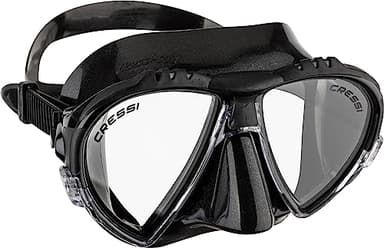 Cressi Matrix Mask - Maschera Immersioni e Snorkeling, Nero/Nero, Taglia Unica, Unisex Adulto