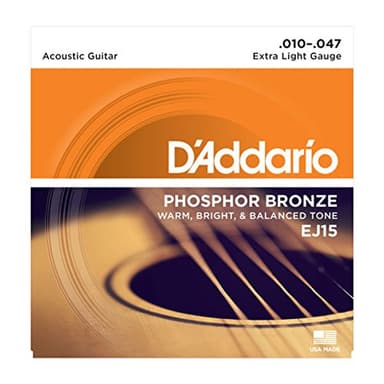 D'Addario EJ15 Set Corde Acustica EJ Phosphor BRZ RND WND, 10-47