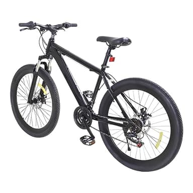 OMGGYER Bicicletta 26 pollici Mountain Bike da Uomo MTB a 21 velocità Biciclette Freestyle in Acciaio ad Alto Contenuto di Carbonio Biciclette Mountain Bike con Altezza Regolabile e Doppia Freno a