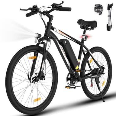 ELEKGO Bicicletta Elettrica, 26 Pollici, Mountain Bike Elettrica, Batteria al Litio Rimovibile 36V 12Ah, Motore Da 250 W, Bicicletta Elettrica a 7 Velocità, Autonomia 35-90KM
