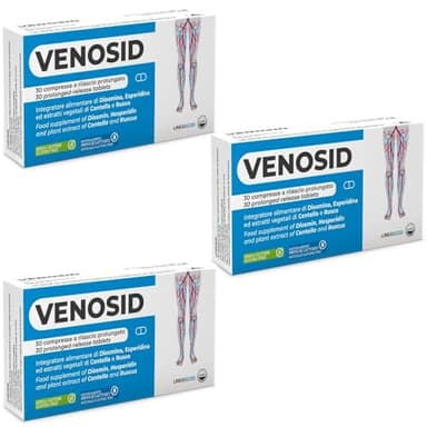 DIOSMINA + ESPERIDINA 400 mg Integratore per il Microcircolo Venosid 90 Compresse per Plesso Micro-Circolazione Gambe Vene Varicose Gambe Gonfie Capillari Rotti Agips