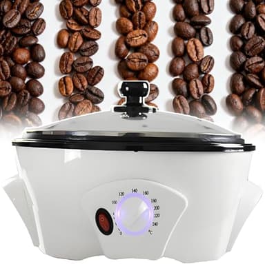 YXYLJOZ Tostatrice ad Aria Calda per caffè in grani migliorata | Tostatrice elettrica Multifunzione per caffè da 300-800 g, Temperatura Regolabile e Timer Automatico, per Uso