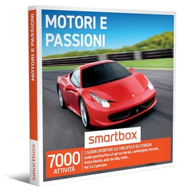 Smartbox - Cofanetto Regalo Motori e passioni - Idea Regalo Originale - 1 Esperienza di Guida Sportiva per 1 o 2 Persone