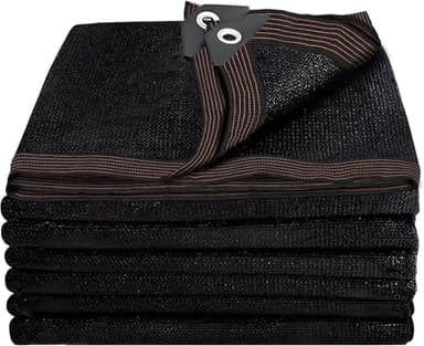 Rete Ombreggiante - 2x3m Telo Ombreggiante con occhielli,Nero Tessuto Ombreggiante 70% - 90% UV del sole Protezione,per Giardino,Pergola,Piante da Patio,Serra,Pollaio