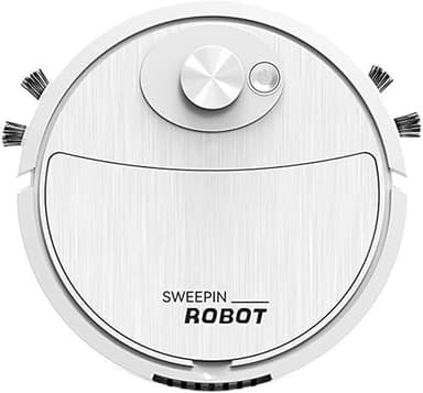 Robot Aspirapolvere,Aspirapolvere robot 3 in 1, navigazione intelligente, Ricaricabile a Basso Rumore compatibile con i peli di animali domestici, ideale per pavimenti duri e tappeti - (bianco)
