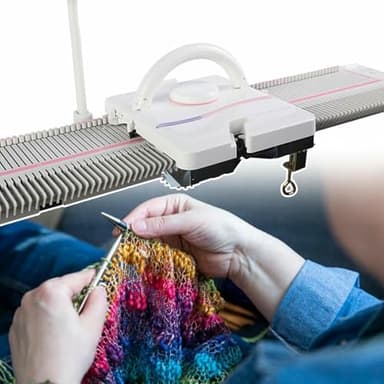 Macchina per maglieria, portatile in plastica domestica Smart Weaving Loom Set, maglione a mano Kit macchina per maglieria