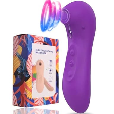 Massaggiatore portatile Succhia Clotoride per Donna, Vibratore S𝚎xytoysys donna Vibrat𝚘reper D𝚘nna Clotoride Prof𝚎ssionale 10 modos USB Recharge(A viola)
