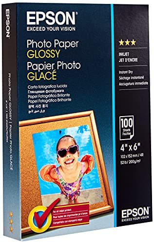 Epson Carta Fotografica Lucida, 10x15cm, 100 Fogli, Bianco