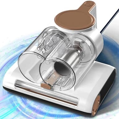 Lambluefly Aspirapolvere per Materassi 15KPa, 700W Battimaterasso Antiacaro con Luce-UV 65°C e Ultrasuoni, Doppia Tazza Antipolvere, Spazzola a Rullo ad Alta Velocità, Rimuove il 99.9% Degli Allergeni
