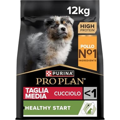 PURINA PRO PLAN Healthy Start Medium Crocchette per Cani Cuccioli con Pollo Sacco da 12kg
