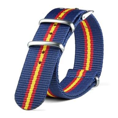 Neckarian Cinturino NATO 18mm 20mm 22mm 24mm G10 in Nylon per Orologio Militare Cinturino per Orologio per Uomo Donna, 18 mm, Nylon, Nessuna pietra preziosa