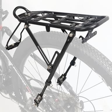 GRELiving Portabiciclette Regolabile Portabagagli Touring Portabiciclette Posteriore Adatta 24" - 28 "/700c Biciclette da Strada Citybike (HYJ680)