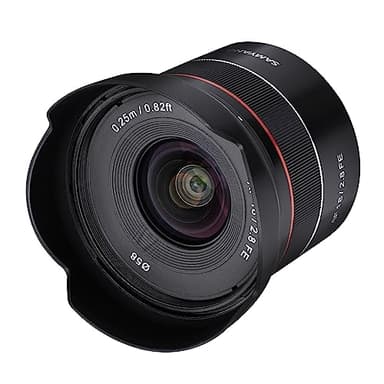 Samyang AF 18 mm F2.8 FE (Tiny but Super Wide) - Autofocus full formed APS-C obiettivo a distanza focale fissa Sony E E-Mount per Sony Alpha A9 A7 A6600 A6500 A6400 A6300 A6000 A5100 A500 Nex