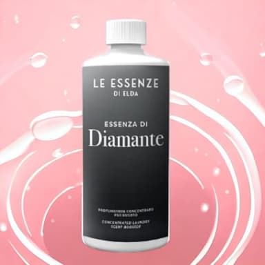 Le Essenze di Elda Essenza di Diamante Profumo italiano per bucato ad alta concentrazione, per fragranza e freschezza durature (muschio),(diamante, 500 ml)