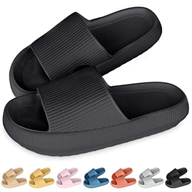 SHAINE Donna Uomo Ciabatte Estive Ultra Morbide Nuvola Pantofole Cuscino Sandali da Doccia Pantofole Antiscivolo Spiaggia Piscina Pantofole da casa Original Comfy Slippers