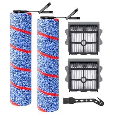Spazzole a Rullo e Filtro HEPA Ricambi per Tineco Floor One S7 Artist/stretch S6/SWITCH S6/S7 Stretch Ultra/S9 Artist/S6 stretch Lite/SWITCH S7 Stretch/Switch S6 Stretch/S7 Stretch Steam Aspirapolvere