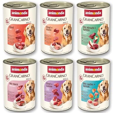 animonda GranCarno Adult Cibo per cani bagnato per cani adulti Variation II 1 x 6 x 400 g